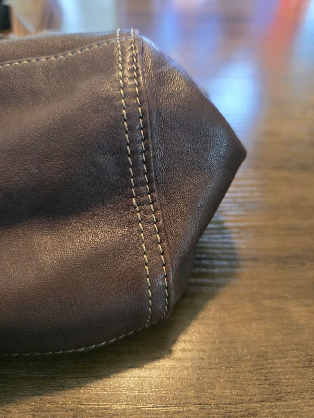 Vintage 1990s Fossil Shoulder Bags, Multi Pocket, Leather Canvas, 2 Bag Lot - Picture 8 of 9